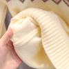 Girls' Trendy Thick Knit Sweater for Autumn/Winter 2025 - Stylish Round Neck Pullover, Medium/Large Children's Wear.
