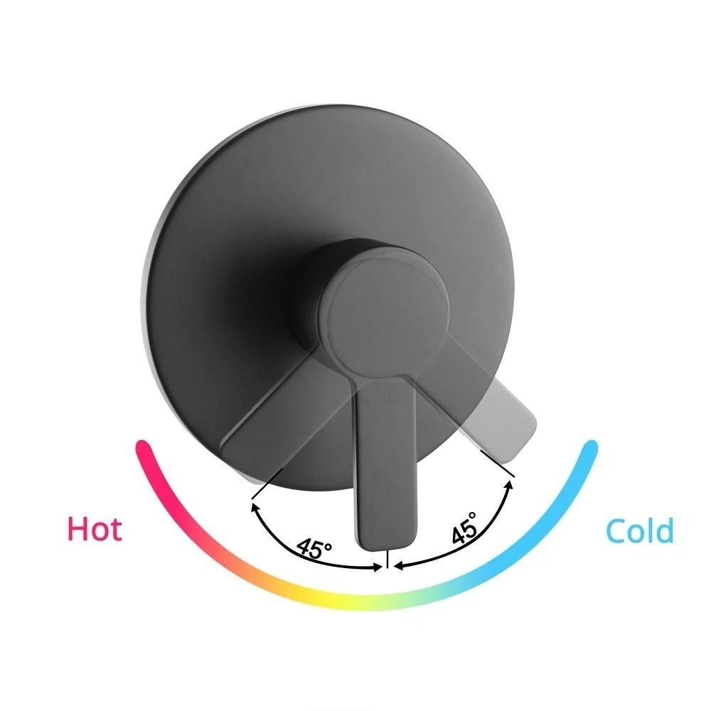 Brass Construction Bath Mixer Aluminum Zinc Zinc Alloy Shower Valve Control Valve  Bathroom Installation