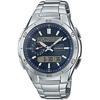 No CaSio Watch Wave Scepter [domeStic Genuine] Radio Wave Solar Wva M650d 2ajf Men S Silver Navy