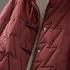 Women's Retro Stand-Collar 90% Duck Down Jacket