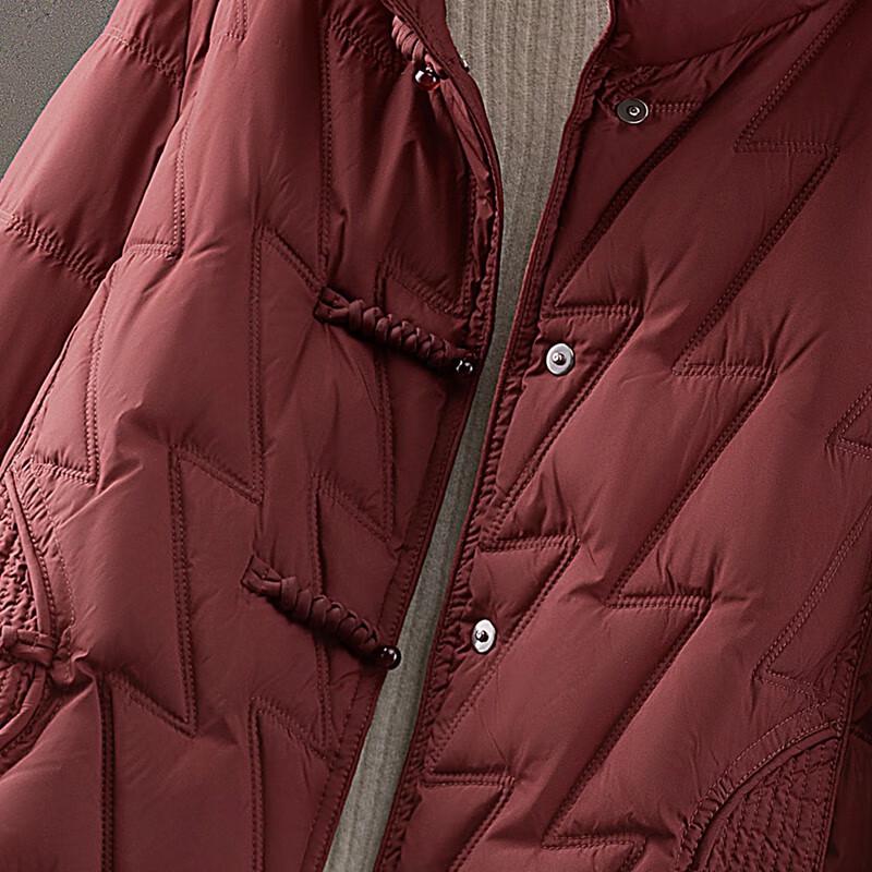 Women's Retro Stand-Collar 90% Duck Down Jacket