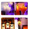 Glowing Ghost Lantern Pendant for Spooky Halloween Outdoor Decoration
