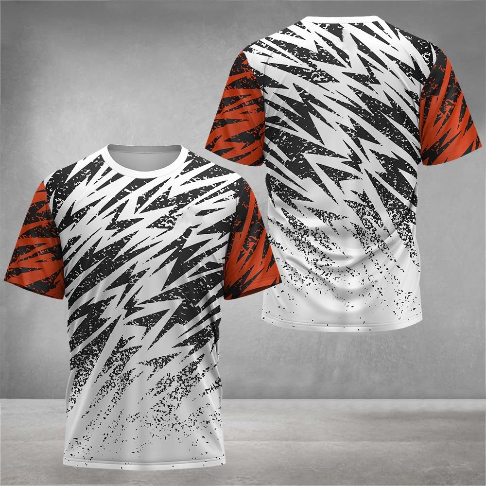 Badminton Tennis Sports Men's T Shirt Casual O-neck Loose Short Sleeve Tops Fashion 3D Print Gym T-shirt Man Outdoor Running Tee