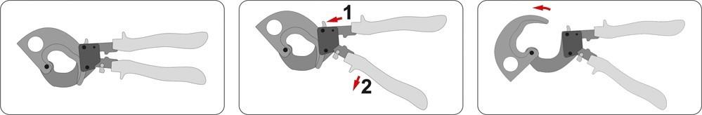 Ratchet Shears for Cables 240mm2/ 300 YT-18600 YATO