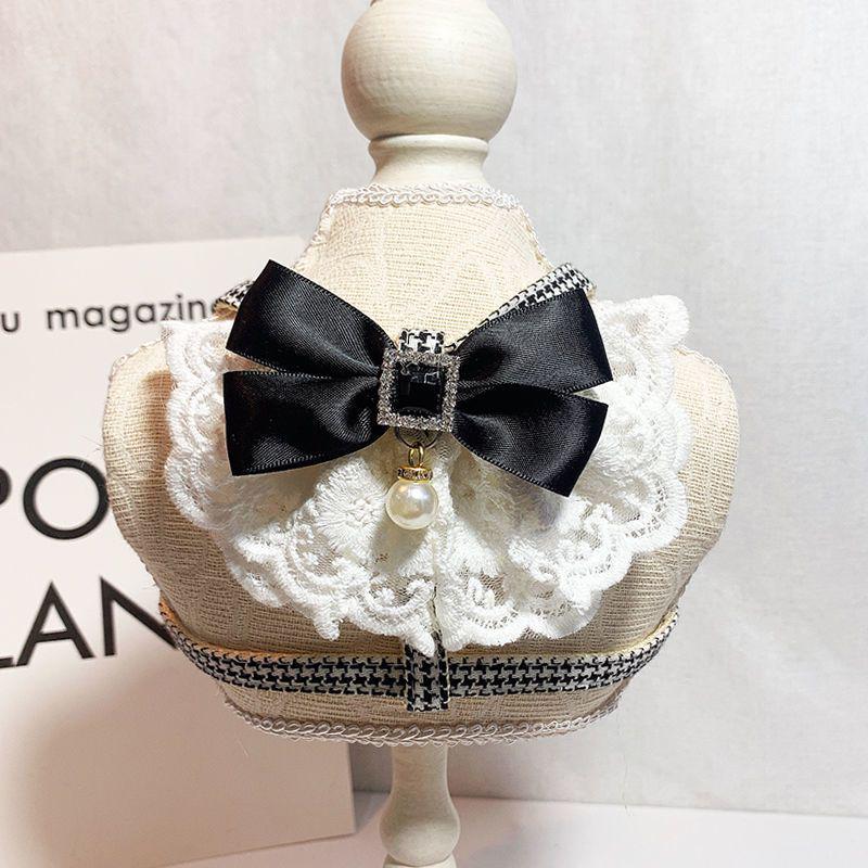 

French Style Anti-Escape Lace Kitten & Small Dog Walking Harness