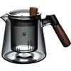 Seitliche Teekanne Glas Teebereiter elektrischer Tonofen Hochtemperatur-Brüh-Teekanne Holz Einzelkanne Filter Kung Fu Tee-Set