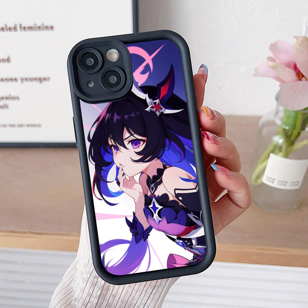 

HSR Seele Thicken TPU Mobile Phone Case for iPhone 17 16 15 14 13 12 11 Air Pro Max Plus Colorful Cover iPhone 16 Plus