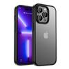 Funda de teléfono con armadura de silicona de lujo para iPhone 15 Pro 12 13 14 Pro Max 14Plus PC Protección de lente Marco suave Cubierta trasera esmerilada a prueba de golpes
