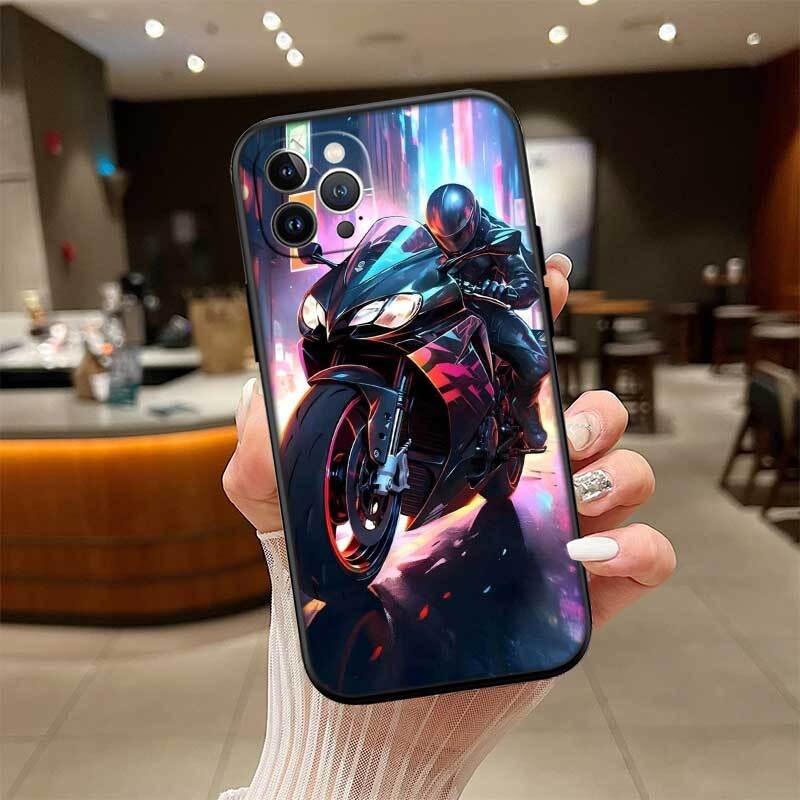 Motorcycle Racing Phone Case for Xiaomi Poco C40 C51 C50 C55 C65 C71 C75 C85 F8 F7 F6 F5 F3 F2 X7 X6 X4 X3 X2 M7 M6 M5 M4 M3 M2 Pro
