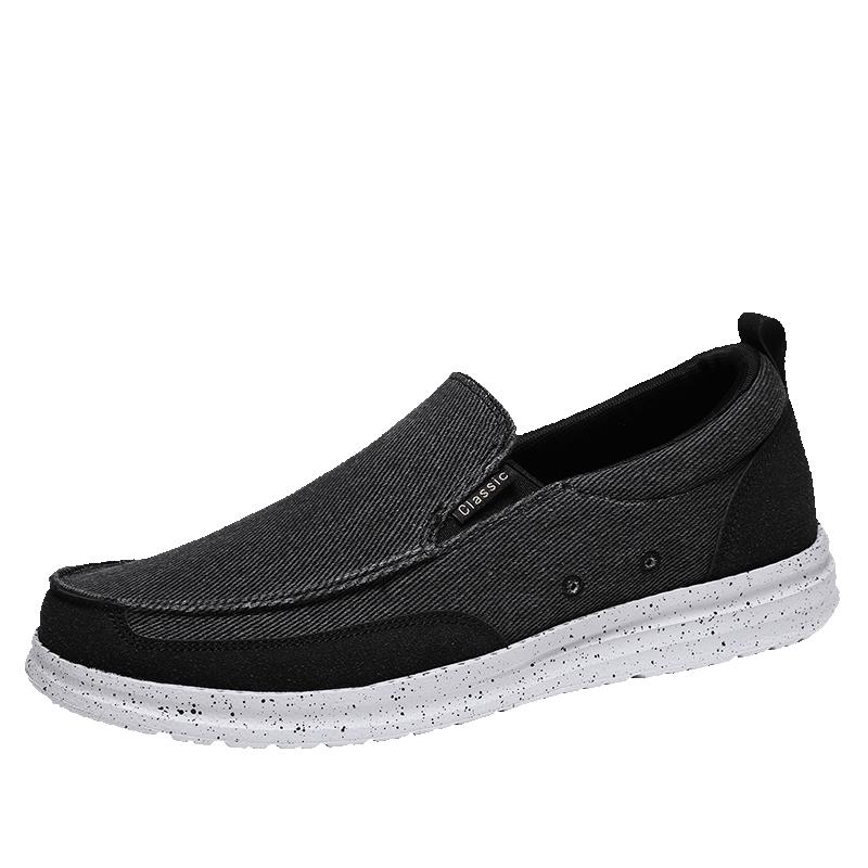 

Outdoor Walking Shoes Brand Men s Shoes Canvas Breathable Casual Shoes Men Sneakers Flat Light Zapatillas Hombre Plus Size 39-47 39 чёрный