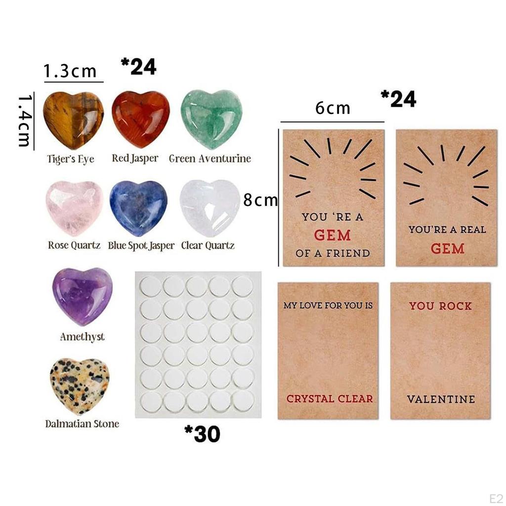 Valentine's Day Greeting Card Valentines Heart Shaped Stones Valentine Cards Party Gifts for