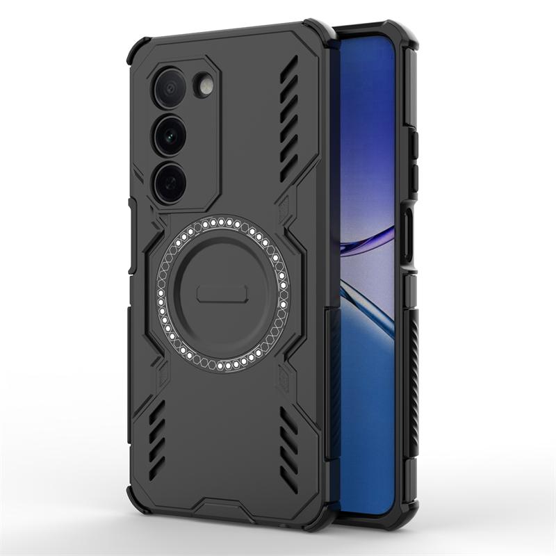 For Oppo A5m Case For Oppo A5m Shockproof Anti-knock Magnetic Adsorption Wireless Charge Back Cover For Oppo A5m Case 6.67 Inch