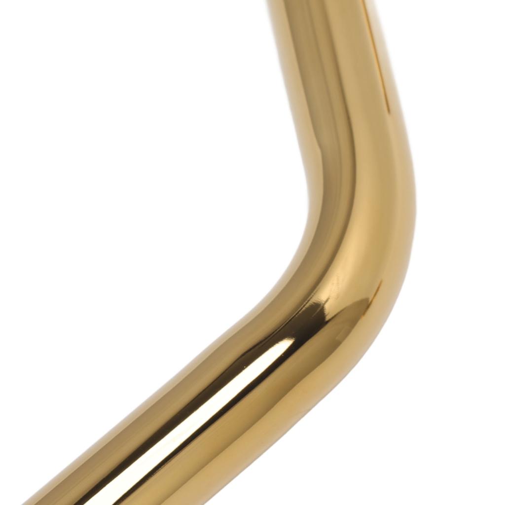 NPT Shower Head Extension Arm Brushed Gold S Shaped Gooseneck Stainless Steel Shower Head Pipe for Bathroom