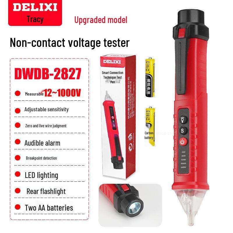 R2897+ Digital Smart Voltage Tester Pen - Multifunctional Electric Induction Test with Breakpoint Detection
