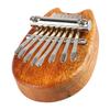 Mini Kalimba 8 Tangenter Tommelpiano Massivt Tre Barnegave for Nybegynner Bærbar med Lanyard