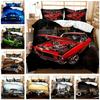 Top Vintage Duvet Cover Set Classic Car Automobile Mechanic Nostalgic 50S Bedding Set Twin Queen King Full Polyester Quilt Cover
