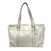 Used COACHTote Bag white leather Women