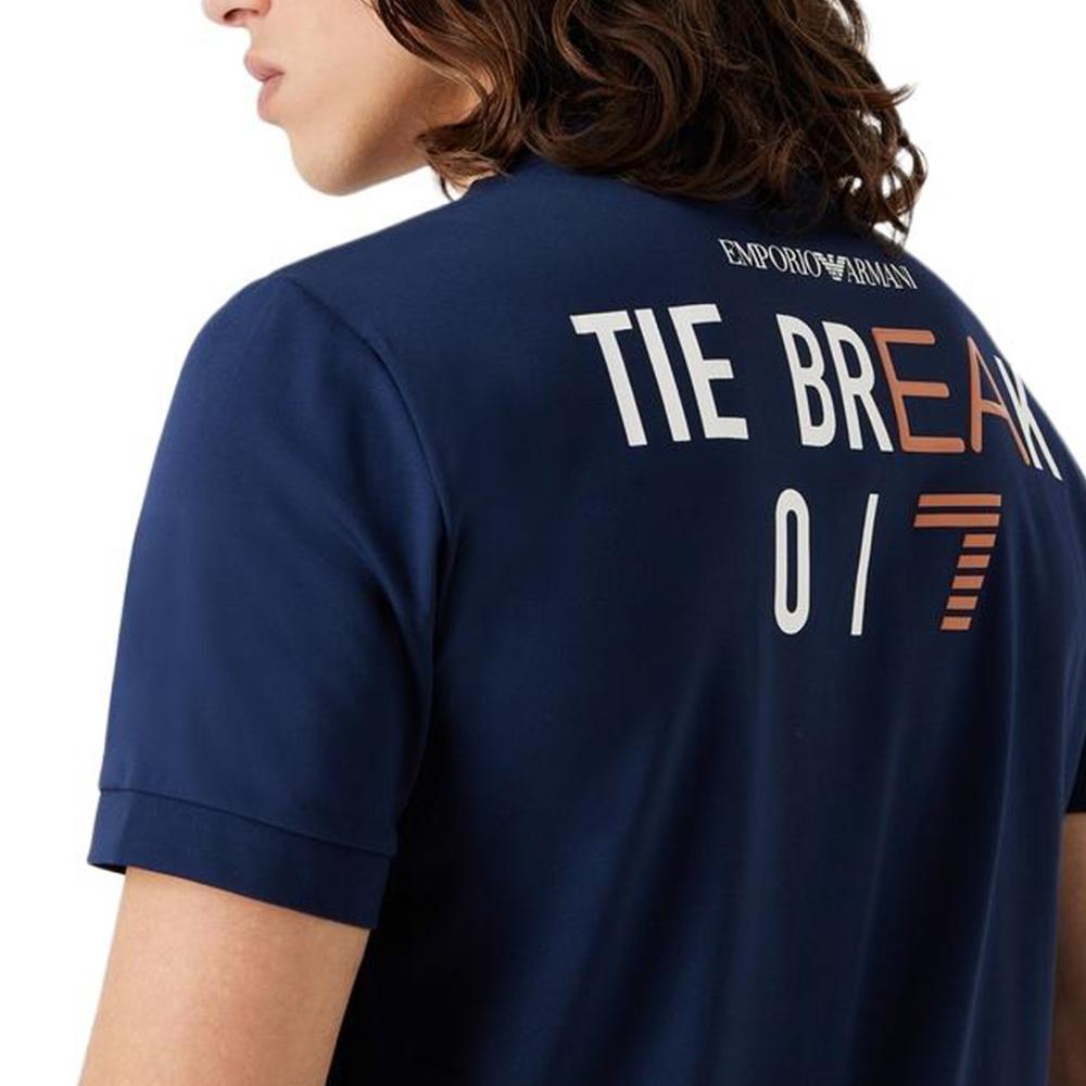 EMPORIO ARMANI EA7 SS23 T Shirt Men's Marine Blue 3RPT23PJNUZ-1-1554