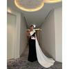 Fall Winter Sexy Floral Flowy Wrap Evening Gown for Women, European American Style Party Formal Dress for Crossborder