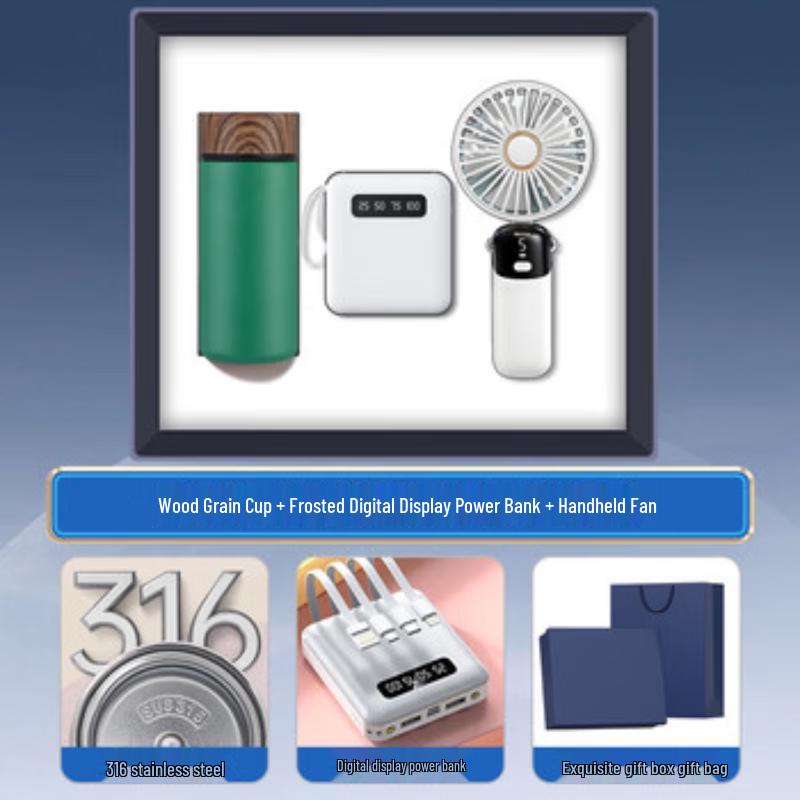 Smart Thermos Gift Set with Power Bank and Speaker