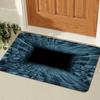 Yousheng Optical Illusion Rug Non-Slip 3D Visual Trap Floor Mat Bottomless Hole Design Doormat for Entrance Living Room Playroom Office