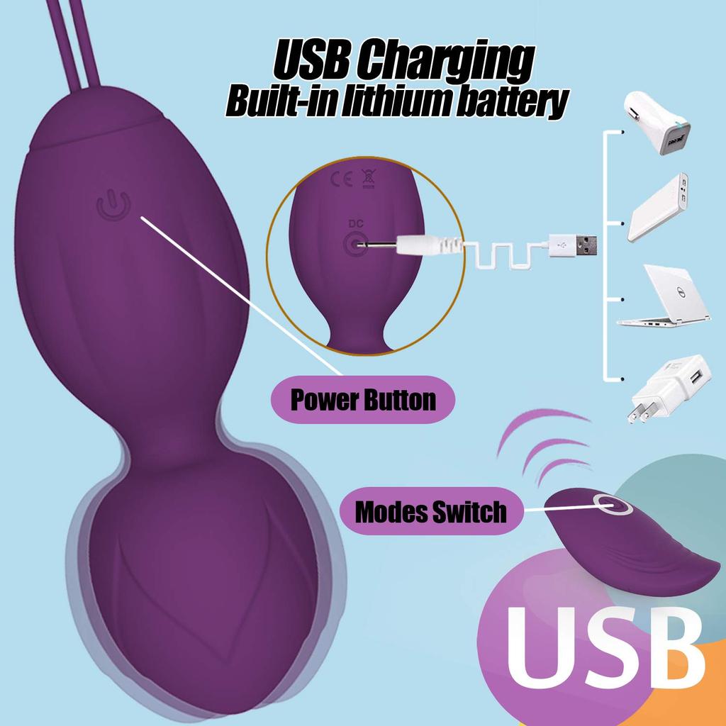 Kegel Exercise Weight Set 2 in 1 Ben Wa Suitable for Female Advanced Bladder Control Free Pelvic Vaginal Tightening Ball, Beginners, Training,