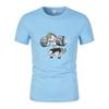 Fun Gym Unicorn Weightlifting Fitness Bodybuilding Printed Round Neck T-Shirt Summer Breathable Quick-Dryingcasual Short Sleeves