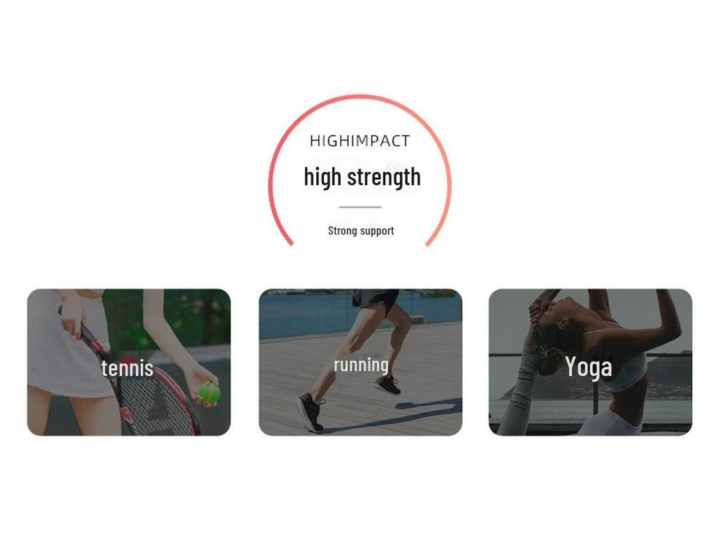 High-Impact-Sport-BH für Damen, Übergröße, stoßfest, minimale Unterstützung für große Brüste