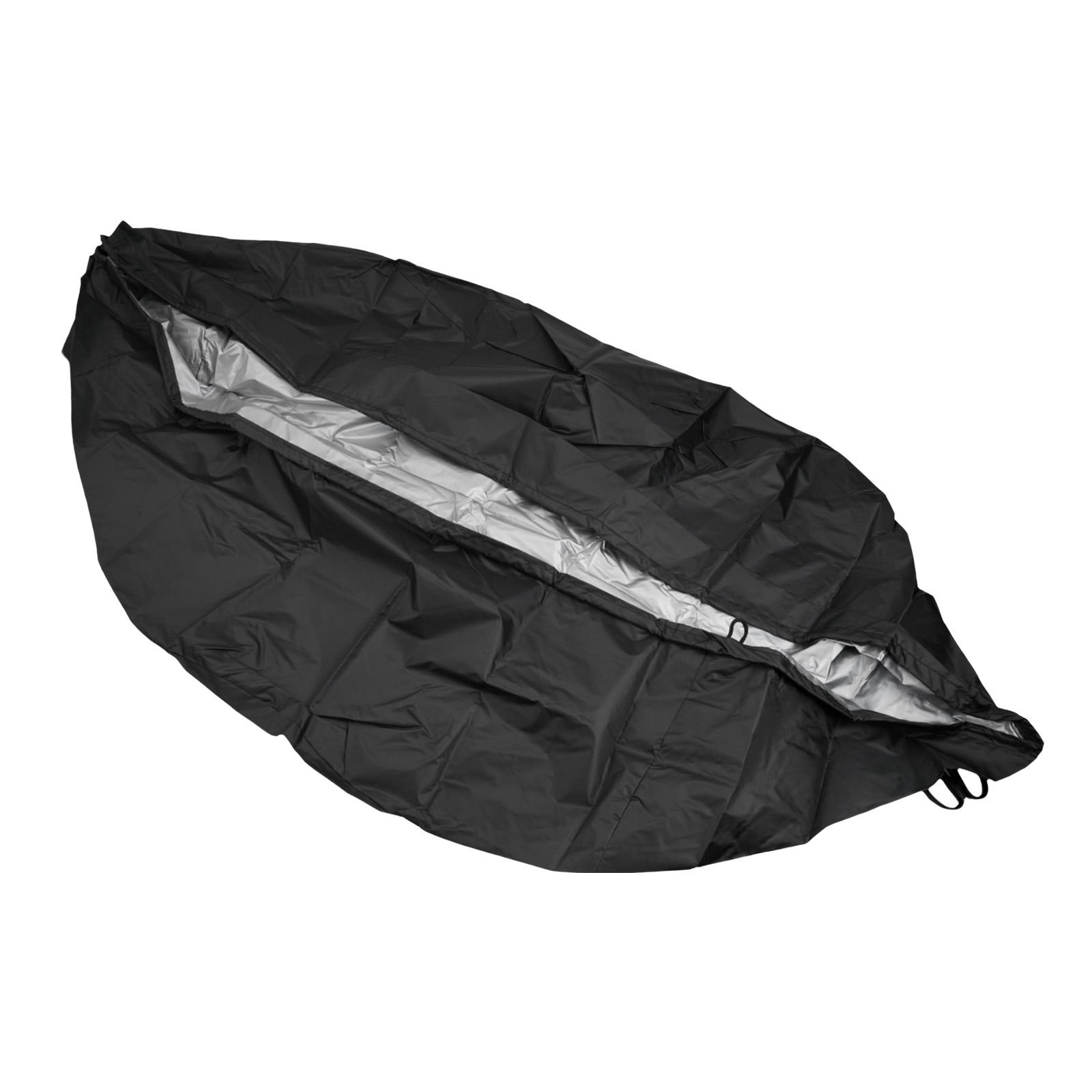 

Black Waterproof Round Fire Cover BBQ Cover Outdoor Dust Waterproof Heavy Duty Grill Cover Garden Yard Cover Furniture Covers 75x30CM
