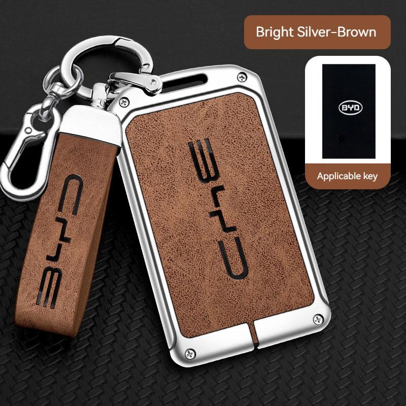 Car Remote Key Case Fob Cover Holder Shell Bag Keychain Accessories for BYD Song Plus Atto 3 Han EV Tang DM Qin Seal Dolphin