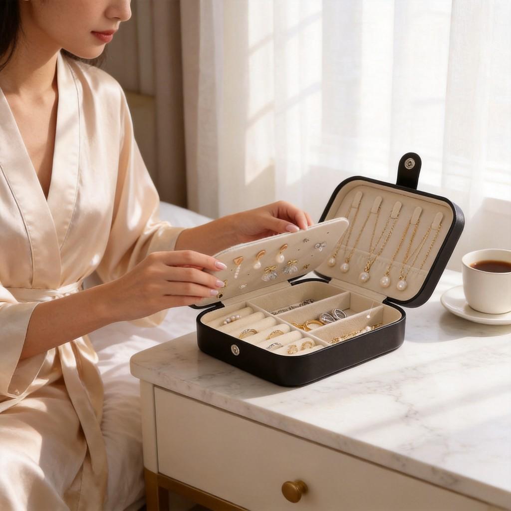 Jewelry Box Vintage Jewelry Storage Box With Multiple Compartments For Travel And Gift Use