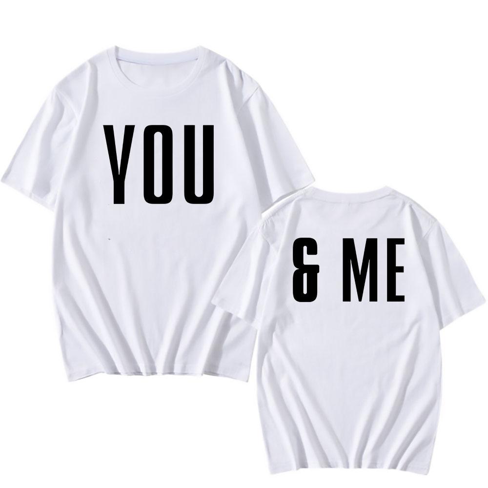 

Раскрытие Ты и Я Футболка Короткий Рукав Хлопок Мужские Футболки Повседневная Мода Хип-Хоп Уличная Одежда Мужская Одежда Графический Принт Футболки XXL
