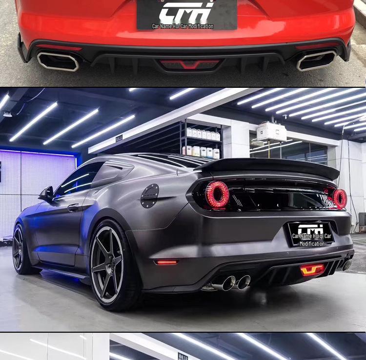 15-17 Ford Mustang RTR Quad Exhaust Rear Diffuser Lip & Body Kit
