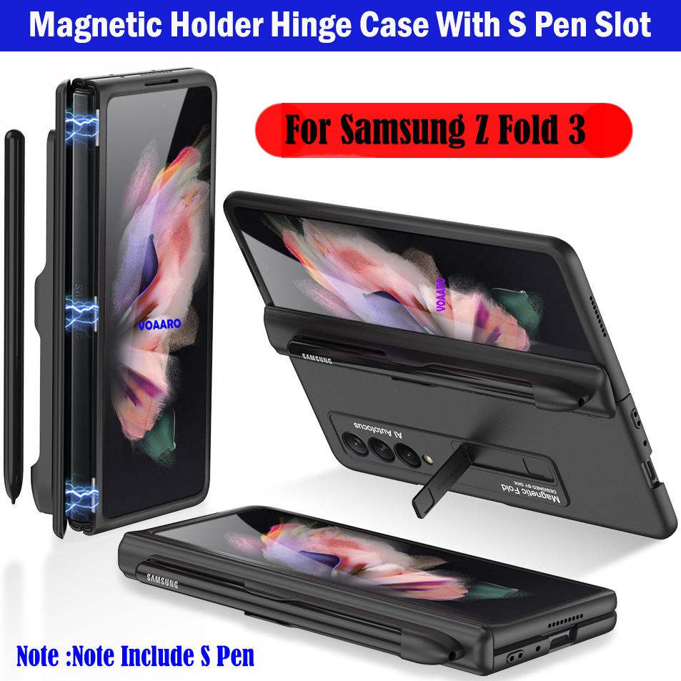 

Чехол с магнитной петлей для Samsung Galaxy Z Fold 3, 5 г и слотом для S-ручки для Samsung Z Fold 3, чехол с магнитной петлей и держателем S Pen