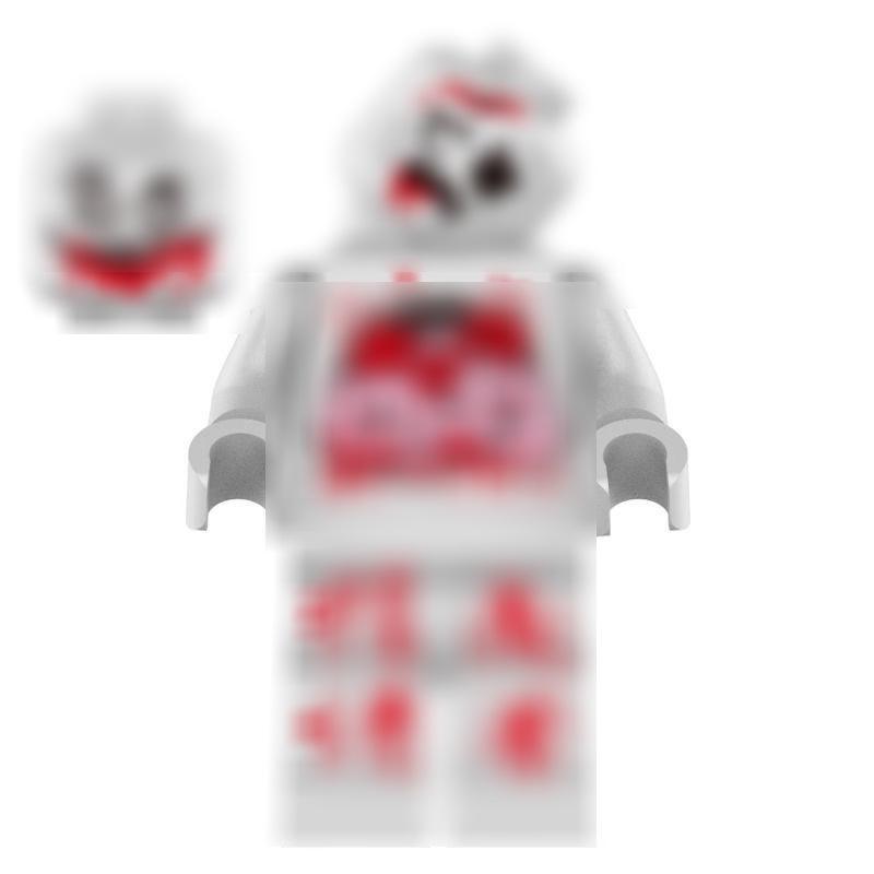 Zombie Mutant Two-Headed Figure Building Blocks - Halloween Toy