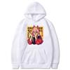 2026 Anime Power Chainsaw Man Makima Warm Hoodie Kawaii Girl Graphic Harajuku Cartoon Otaku Sweatshirt Autumn Winter Sweatshirt