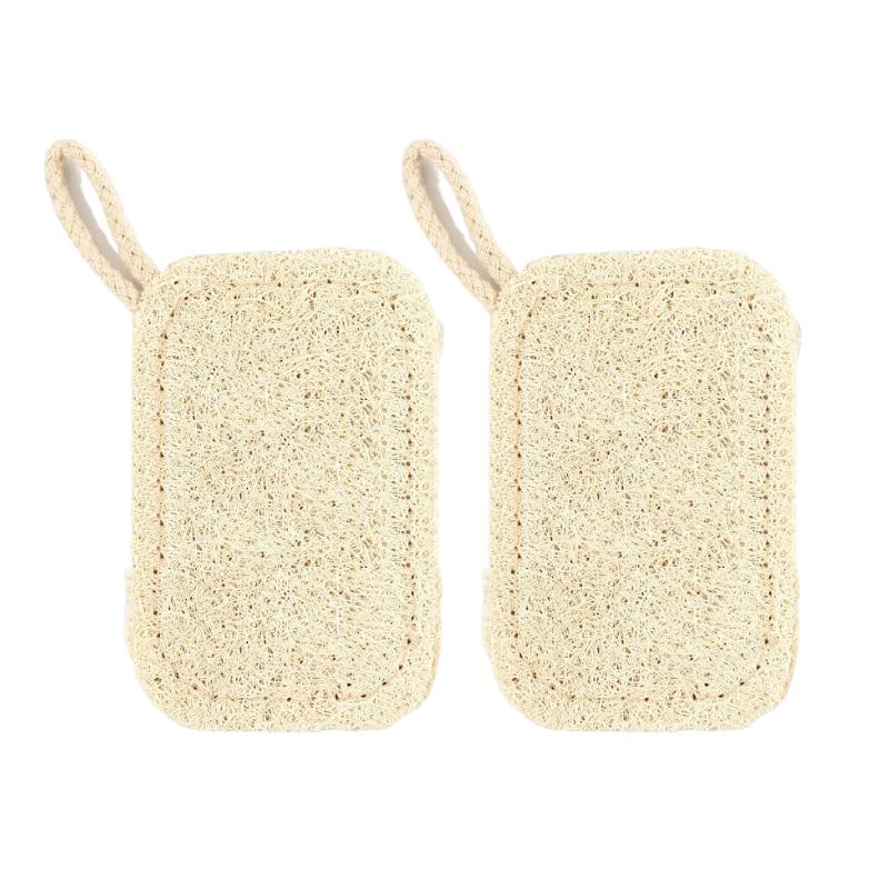 6pcs Natural Luffa Dish Towel Washing Cloth Sponge Loofah Scrub Pad Dish Pot Oil Stain Removing Scrubber Kitchen Clean Brushes P