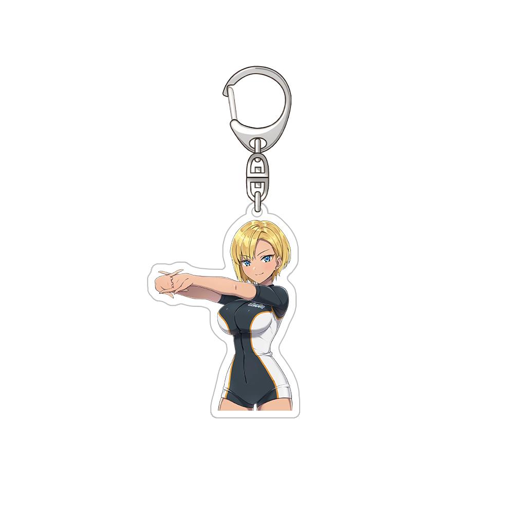 

Dolphin Wave KIRISHIMA KAZAMI SEA TEC NereIdes ISRW HAGANE OTSUKI YAMABA YUME Official Acrylic Keychain Bag pendant anime goods 6 cm