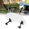 Motorcycle Wind Deflector With Adjustable Angle Windshield Extension Spoiler For Street Cruisers And Retro Bikes