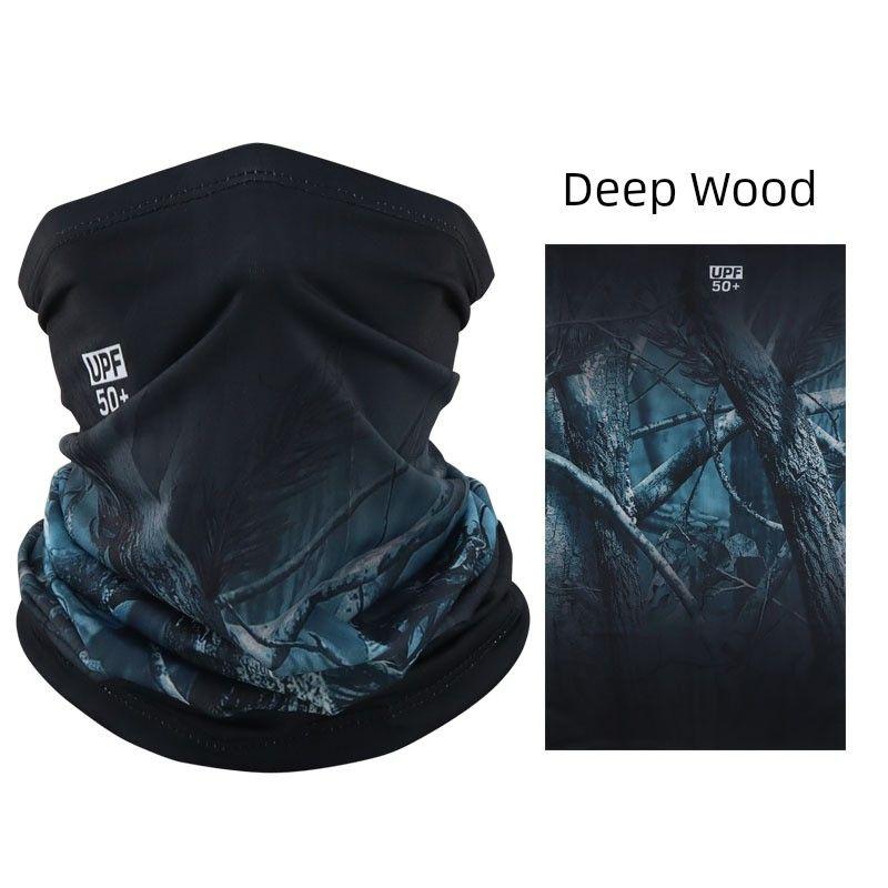 

Sun Protection Mask Cycling Sun Protection Bandana Men and Women Fishing Ice Silk Magic Headband Summer Scarf Thin Deep Wood One size