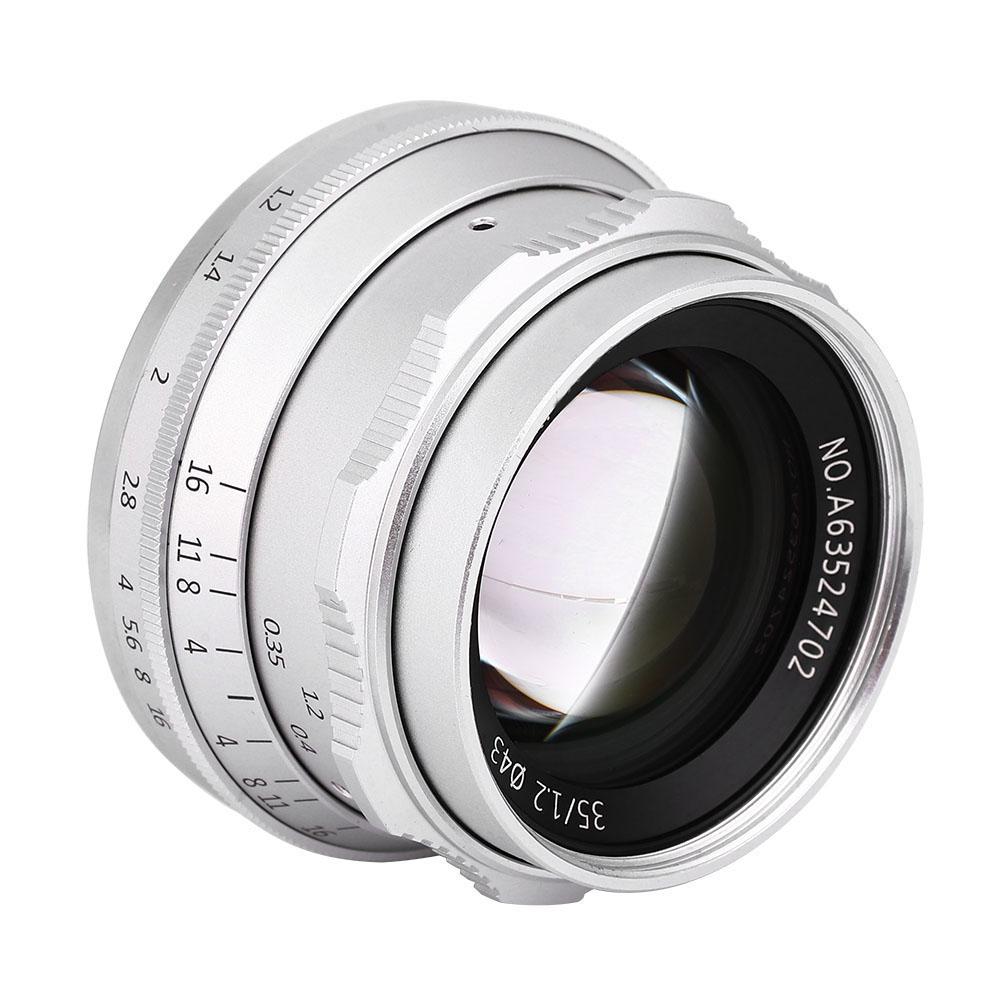 7artisans 35mm F1.2 Obiettivo a Grande Apertura Messa a Fuoco Manuale per Sony E Mount Fuji FX Mount Olympus