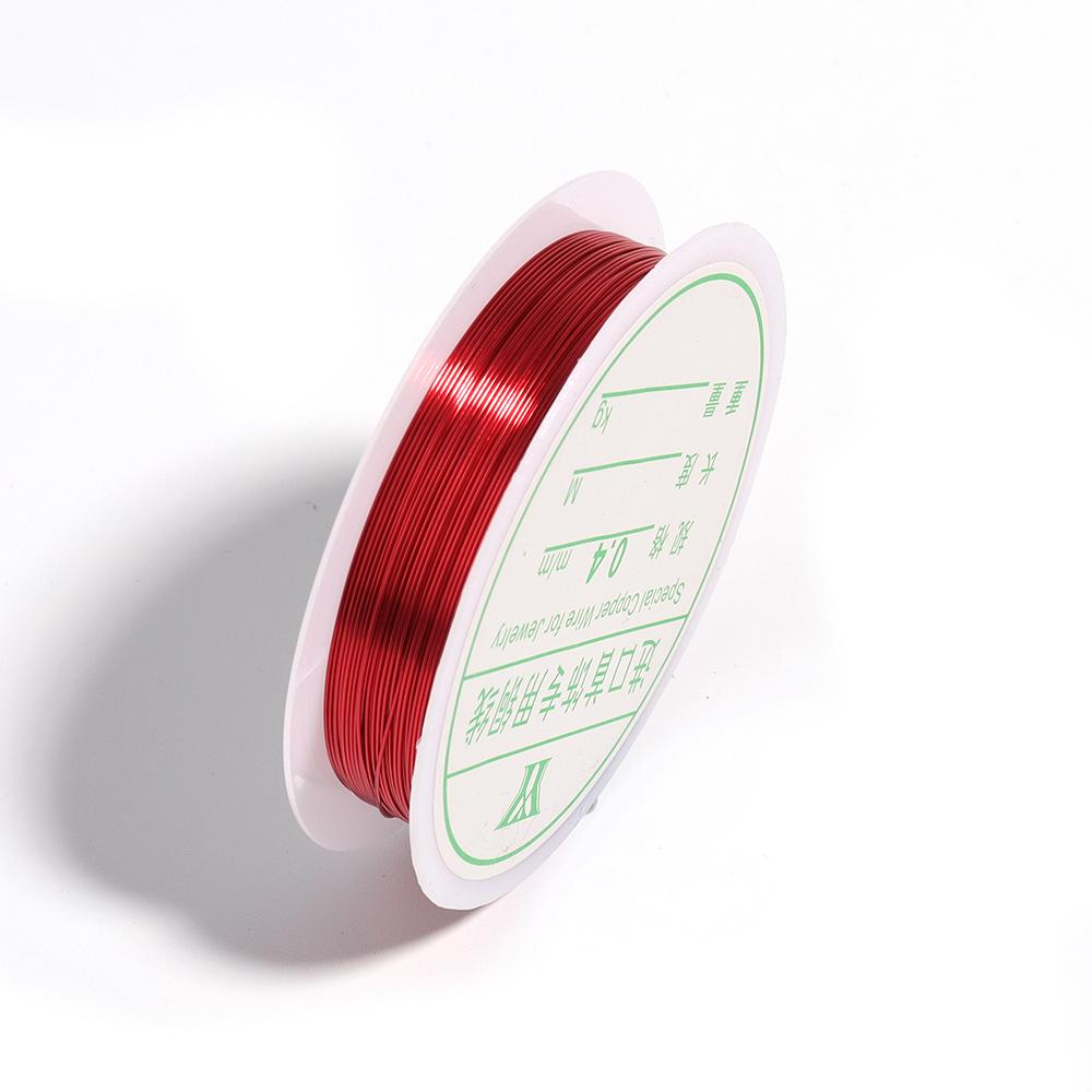 1Roll 0.2/0.25/0.3/0.4/0.5/0.6/0.7/0.8/1mm Sturdy Copper Wire Beading Wire DIY Jewelry Making For Bracelet Necklace Accessories