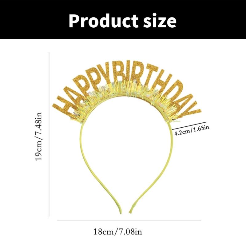 Paljettglitter Festival Samling Fest Huvudband Alla Åldrar Födelsedag Hårband