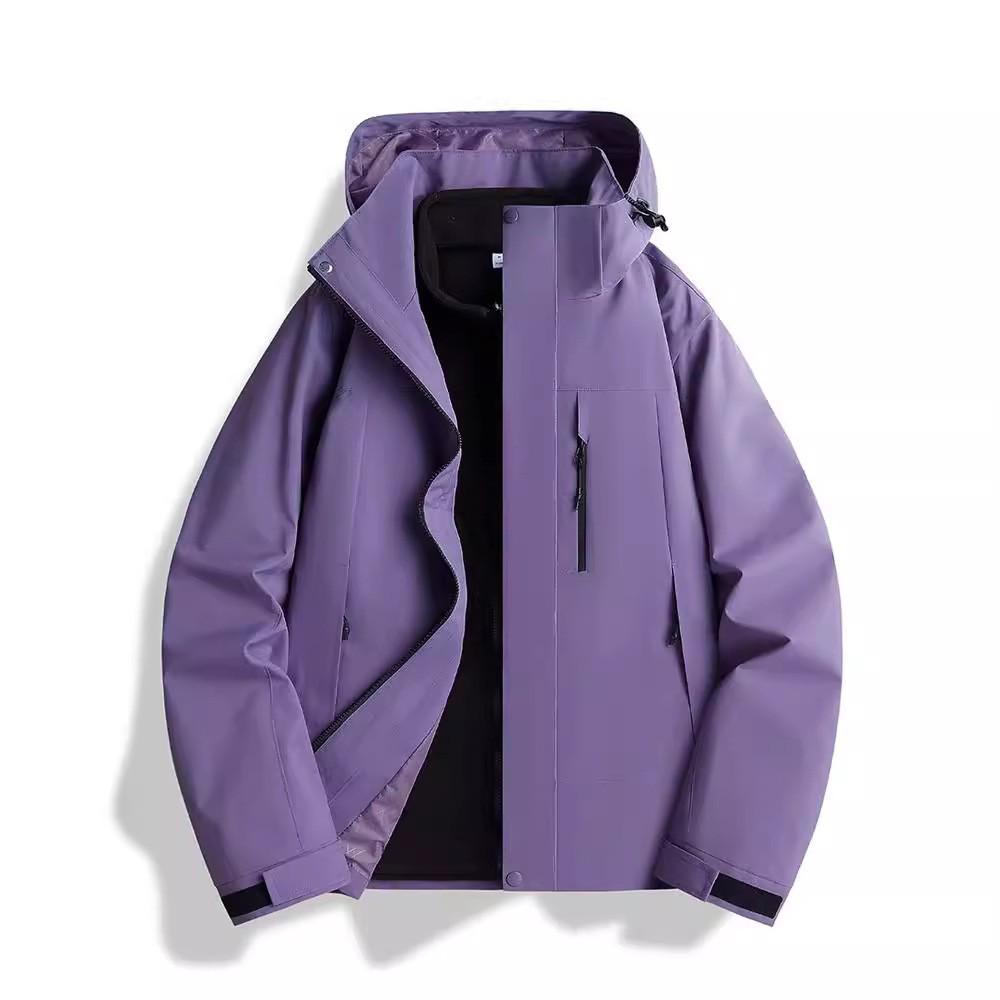 2024 Unisex Outdoor Windproof & Waterproof Jacket with Detachable Liner for Travel, Hiking, & Mountaineering