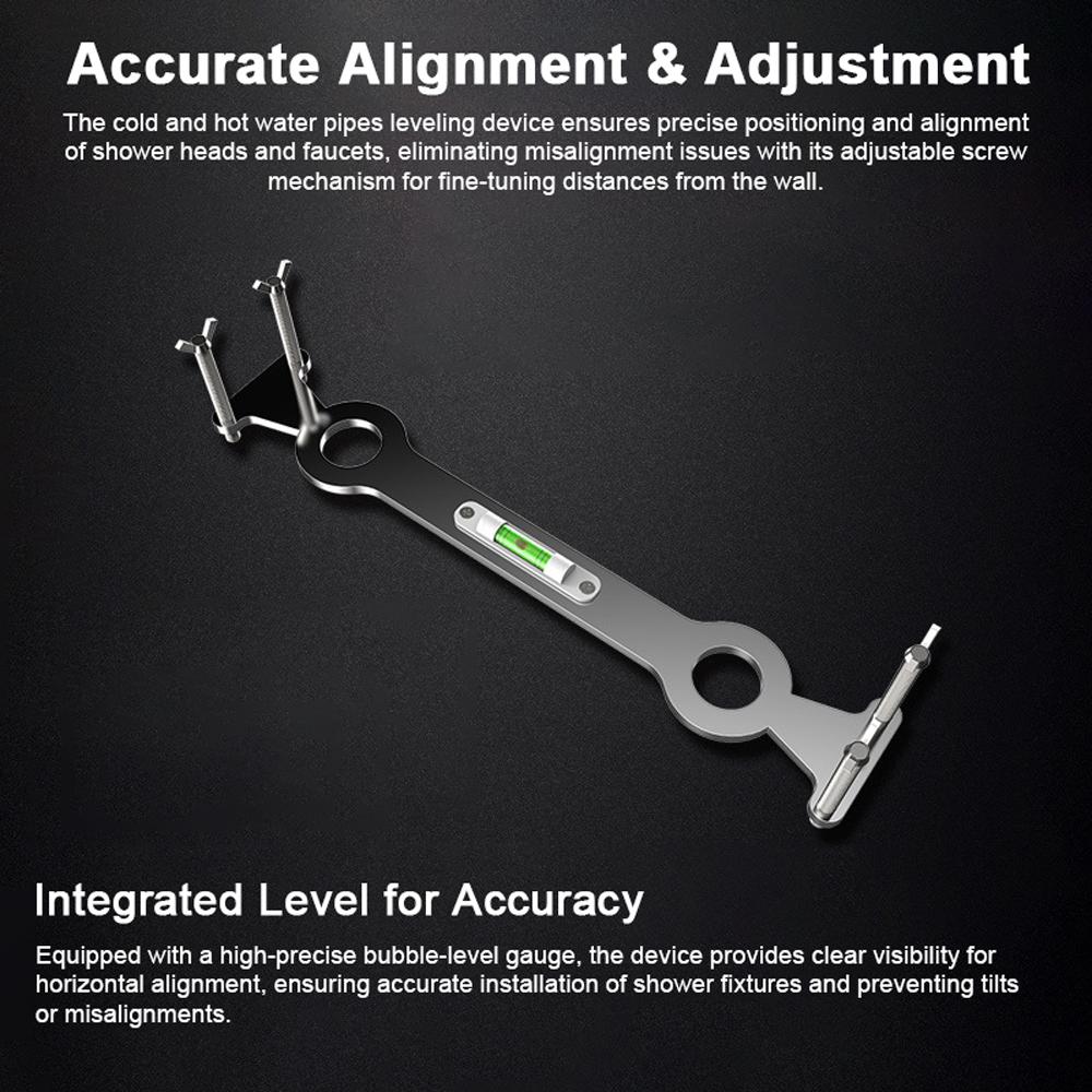Nivelador de Tuberías de Agua Fría y Caliente de Acero Inoxidable Nivelador Fijo Multiusos MultiAjustable