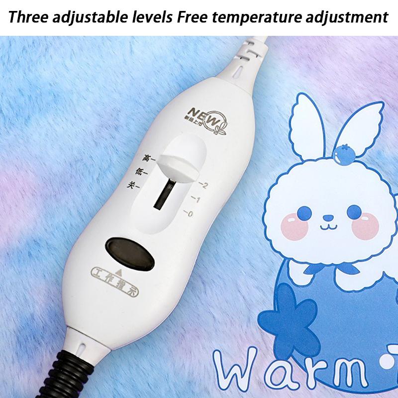 Winter Warm Dog Heating Pad Electric Adjustable Temperature Bed Heated Pads Cat Removable Washable Cover Pets Electric Blanket