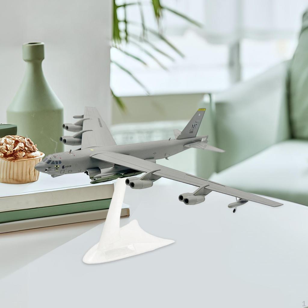Simulation Space Model Desktop Ornament 1/200 Versatile Collectible Gray Aircraft for Office