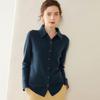 Women's Elegant Cashmere Knit Polo Cardigan - Slimming Autumn/Winter Base Layer