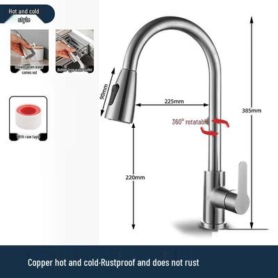 TLXT Hot & Cold Pull-Out Kitchen Faucet