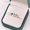 Elegant Adjustable Gold-Plated Zircon Ring for Women